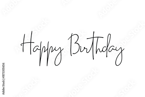 Minimalist Happy Birthday Text Effects Happy Birthday wishes, text effect words HBD, Happy Birthday Typography Vector, Happy Birthday Illustration Transparent.