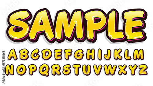 Yellow Bold Superhero Text Effect