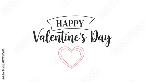 Happy Valentines Day Greeting Card.