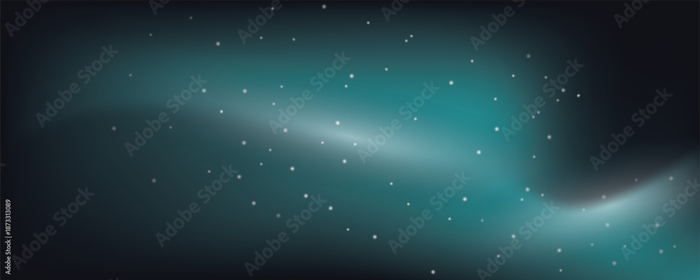 Fototapeta premium Night shining starry sky, blue space background with stars, cosmos