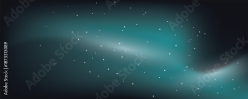 Night shining starry sky, blue space background with stars, cosmos