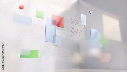 Obraz na płótnie Abstract screens and layers