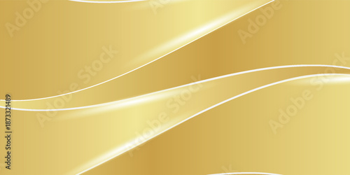 gold wave curve, golden wave corner shape for element, stripes ribbon golden graphic, striped gold. eps 10