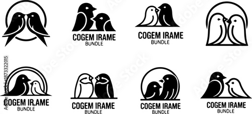 Love Birds Silhouette Bundle – Romantic Bird Vector Clipart