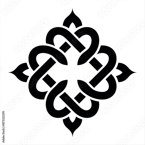 Intricate Celtic knot design Vector