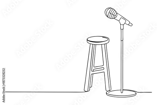 Mount Everest himalaya peak line art landmark travel illustration