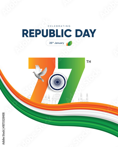 77th Republic Day Design