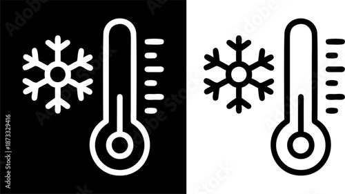 Temperature Cold Weather Icon Vector
