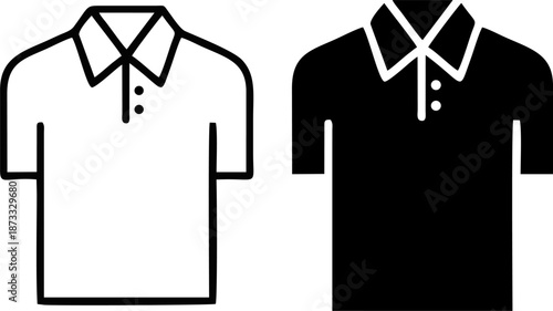 Short Sleeve Shirt Icon Vector
