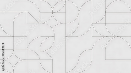 Contemporary Geometric Tile Pattern Background - Abstract Architectural Design