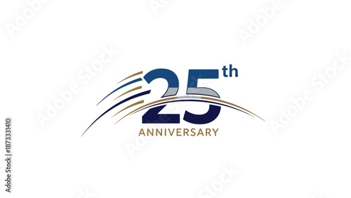 25th Anniversary Celebration Logo Design Concept.