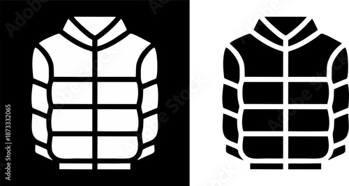 Padded Jacket Clothing Icon Vector

