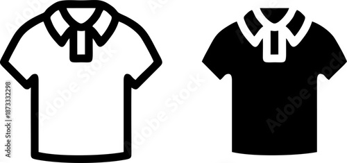 Polo Shirt Clothing Icon Vector

