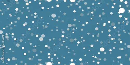 Snowfall on a blue background