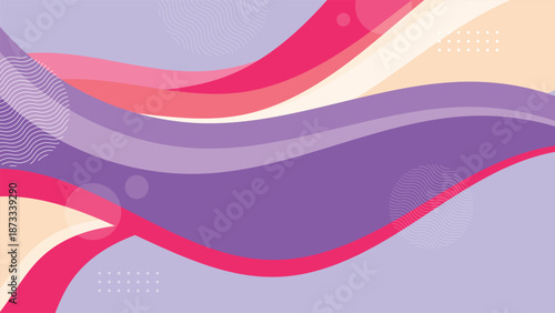 Modern abstract wave background with layered pastel curves and geometric accents ideal for branding banners websites presentations social media and creative digital projects art