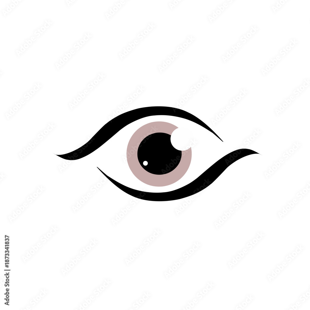Fotografie Simple eye icon and symbols