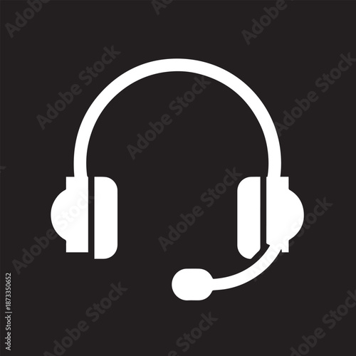 Customer Service Support Silhouette Illustration