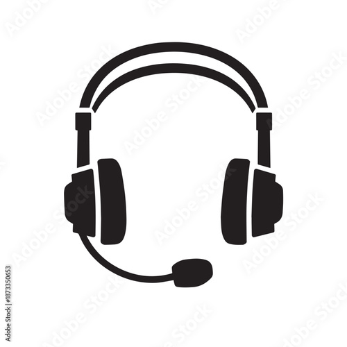 Customer Service Support Silhouette Illustration