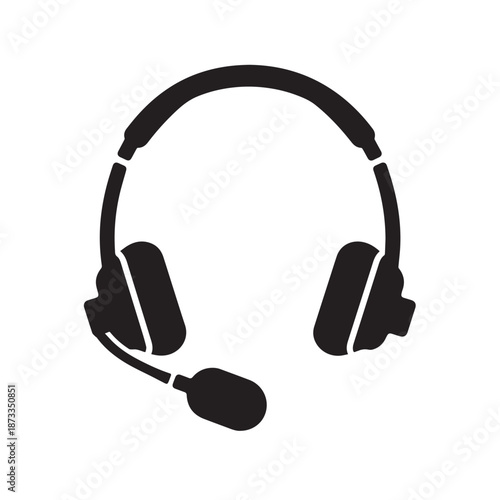 Customer Service Support Silhouette Illustration