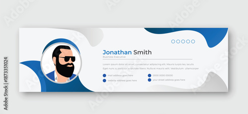 Professional Email Signature Templates Set | Corporate E-mail Header Design
