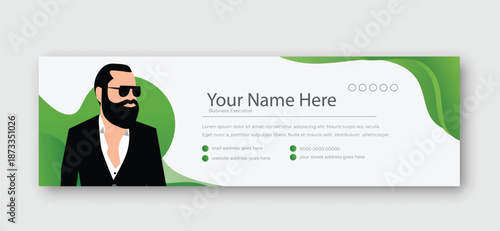 Professional Email Signature Templates Set | Corporate E-mail Header Design