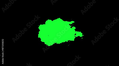 Abstract paint brush stroke, drawing a frame. Paint brush stroke frame drawing pack. paint brush strokes wiping from left to right. Part of the frame painted with a brush on the alpha channel.4k video