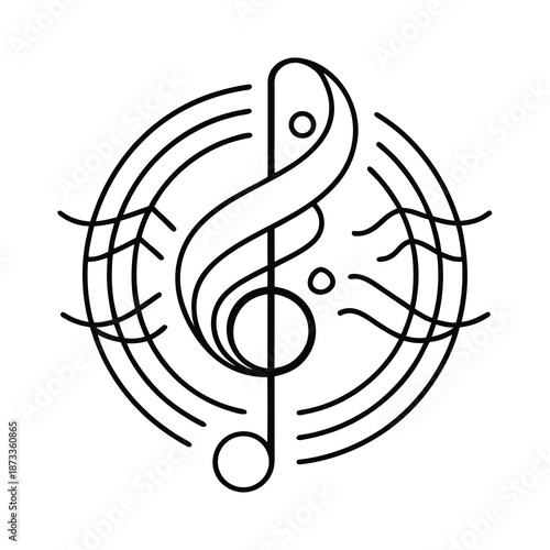 minimal musical symbol micro pattern