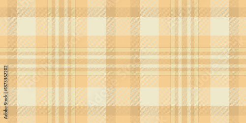 Fall pattern seamless plaid, pop textile texture tartan. Presentation vector background check fabric in amber and light colors.