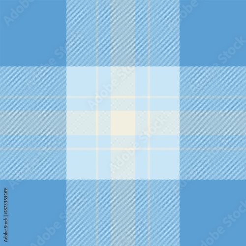 Kitchen tartan background check, professional textile fabric pattern. Wide texture plaid vector seamless in cyan and light colors.