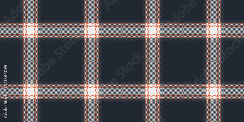 Scenery vector background fabric, picture tartan pattern seamless. Primary textile plaid check texture in dark and white colors.