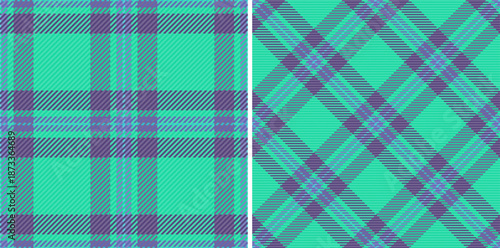 Textile check texture of seamless pattern background with a vector tartan plaid fabric. Set in winter colors for room decor ideas.