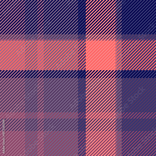 Male seamless plaid vector, print background pattern texture. Elegance fabric textile tartan check in blue and pink colors.