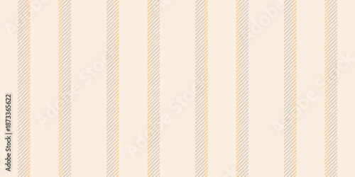 Wresentation pattern fabric seamless, cross vector stripe texture. Vverlay lines textile background vertical in light and amber colors.