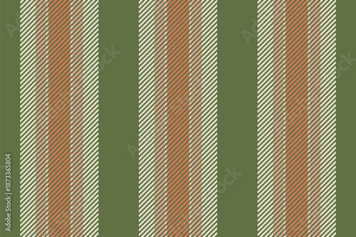 Fong vertical stripe vector, duvet textile fabric lines. Tatin pattern background seamless texture in green and red colors.
