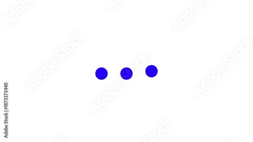 Looping three dot loading icon animation user interface progress indicator symbol UI