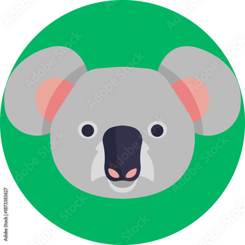 Koala Icon – A simple representation of a koala, symbolizing Australia’s unique wildlife and natural heritage.