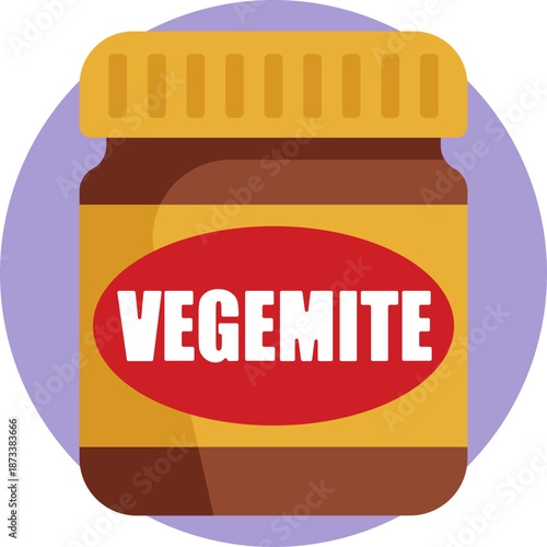 Vegemite Icon – A simple representation of Australia’s iconic yeast spread, commonly enjoyed on toast as a classic national staple.