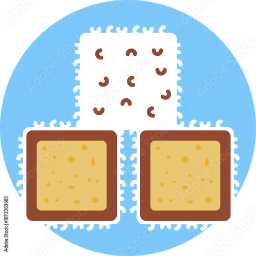 Lamington – A classic Australian sponge cake coated in chocolate and rolled in coconut, symbolizing one of the country’s most iconic desserts.