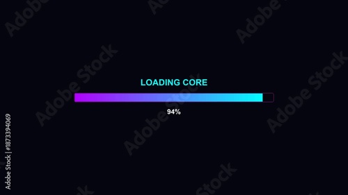 Wallpaper Mural Progress bar animation for waiting periods with modern design showing completion status in a video Torontodigital.ca