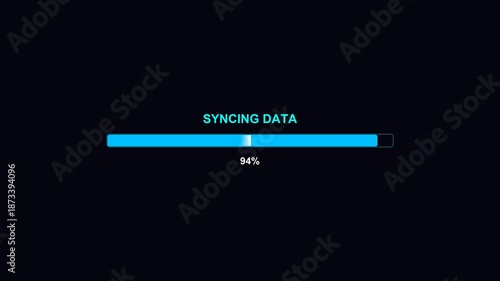 Wallpaper Mural Modern style progressbar animation for data syncing processes during waiting time Torontodigital.ca