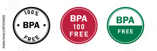 stickers indicating BPA-free status for products in packaging and labeling