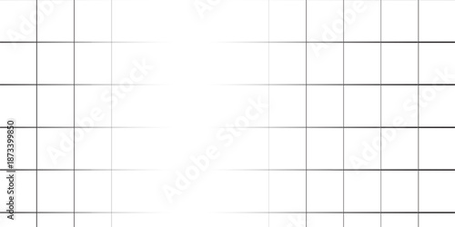 Squared wide black grid paper. Mathematics pattern. Notebook sheet blank. Typography template for making notebooks production, for school. modern