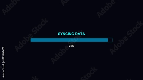 Wallpaper Mural Modern style progress bar animation for waiting periods in digital displays during data syncing processes Torontodigital.ca