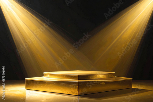 golden stage spotlight