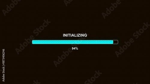 Modern progress bar animation for waiting periods in digital interfaces and applications