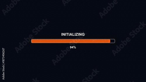 Wallpaper Mural Modern progress bar animation shows a status update during a waiting period for a task to complete on a digital screen Torontodigital.ca
