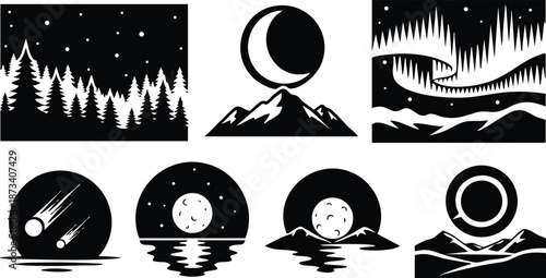 Minimalist flat design blank white negative space background vector layout centered composition simple geometric shapes subtle shadow for branding mockup editorial and web design presentation clean