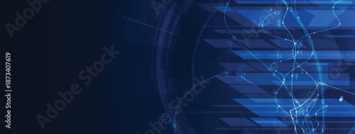 Сircuit board concept or technology system design. Secure cyber background