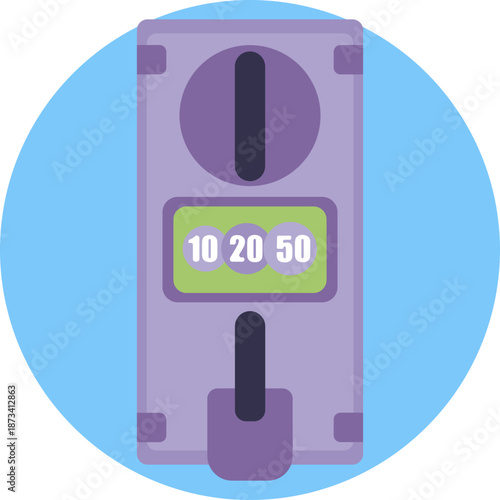 Vending machine payment port: The slot designed to receive coins for purchasing items.