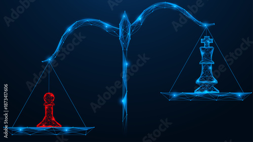 The value of the base element. A simple pawn has more weight on the balance sheet than a queen. The concept of competition, decision-making and corporate strategy.